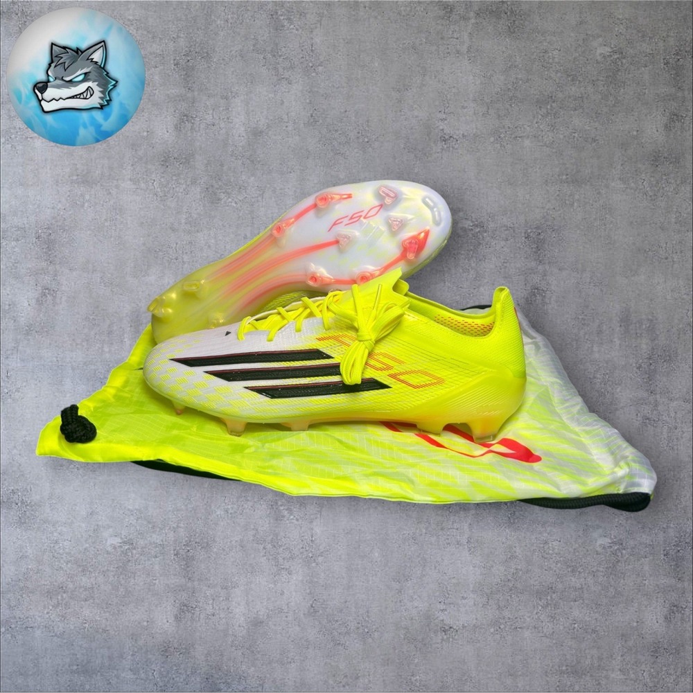 adidas F50 Elite FG Soccer Cleats Solar Yellow Lucid Red Men's Size 7 JR6457